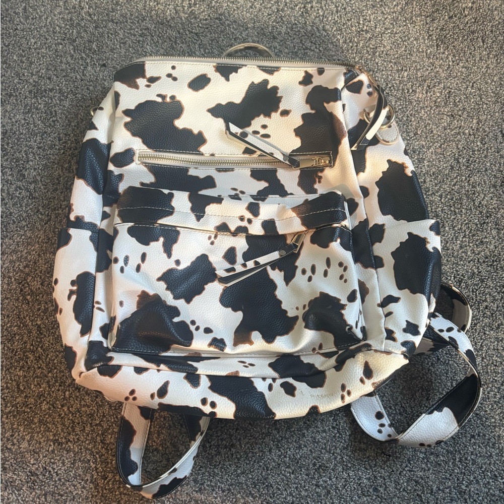 Cow Print Backpack